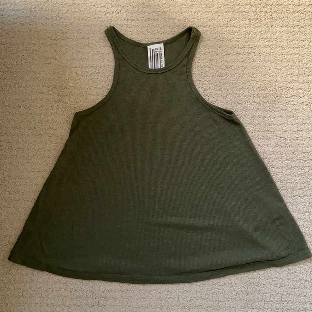Free people tank olive green